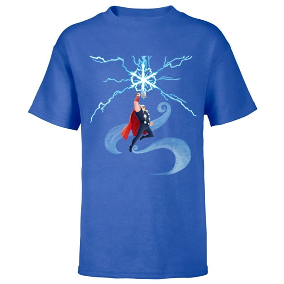 Marvel Thor Winter Snowflake Holiday Standard - Short Sleeve T-Shirt for Kids – Customized-Royal