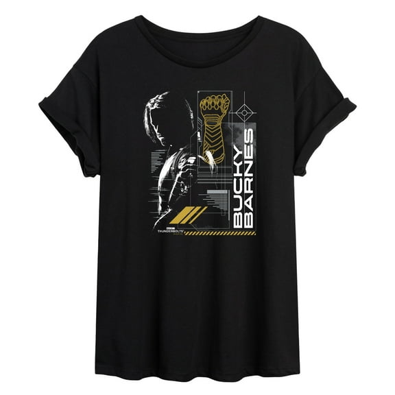 Marvel - Thunderbolts Bucky Barns Digital - Women's Oversized Graphic T-Shirt