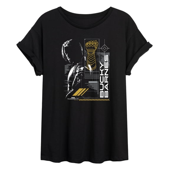 Marvel - Thunderbolts Bucky Barns Digital - Women's Oversized Graphic T-Shirt