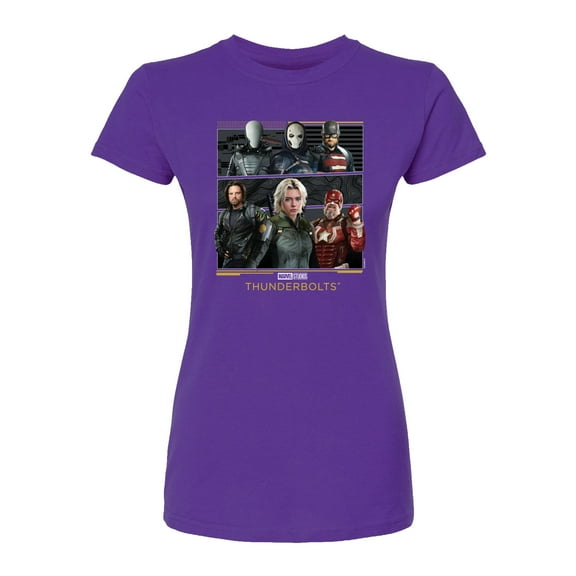 Marvel - Thunderbolts Grid - Juniors Fitted Graphic T-Shirt