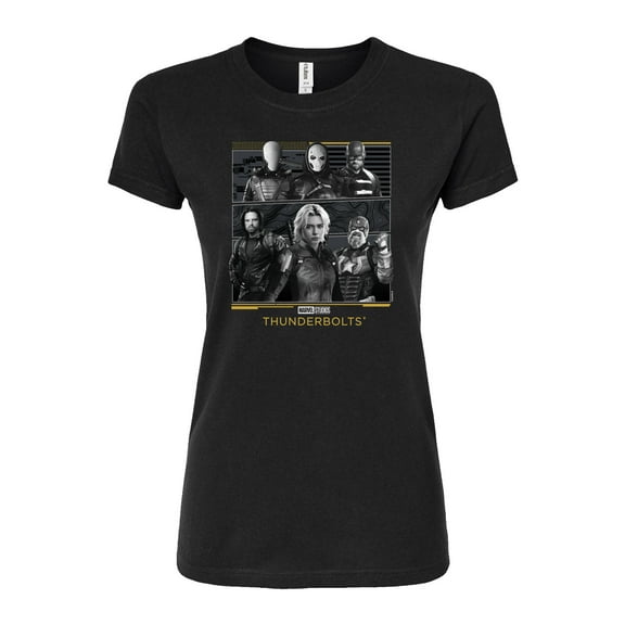 Marvel - Thunderbolts Grid - Juniors Fitted Graphic T-Shirt