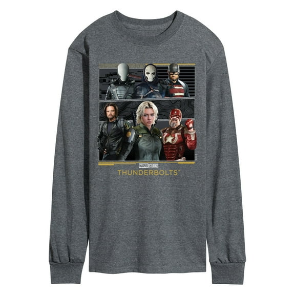 Marvel - Thunderbolts Grid - Men's Long Sleeve Graphic T-Shirt
