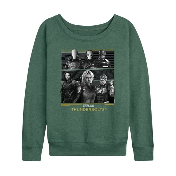 Marvel - Thunderbolts Grid - Women's French Terry Long Sleeve Shirt