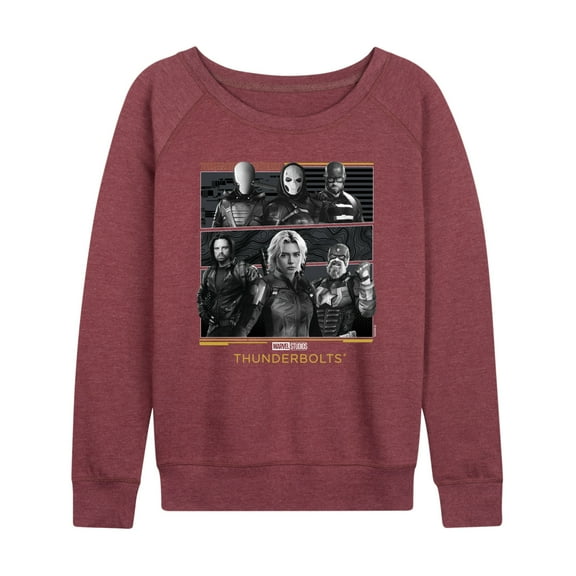 Marvel - Thunderbolts Grid - Women's French Terry Long Sleeve Shirt