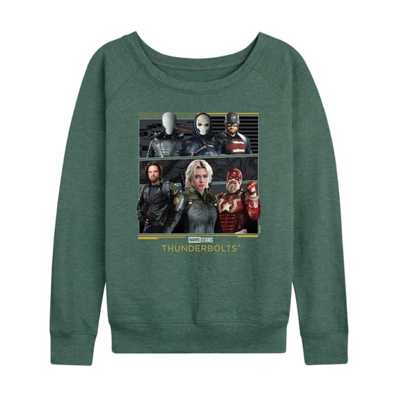 Marvel - Thunderbolts Grid - Women's French Terry Long Sleeve Shirt