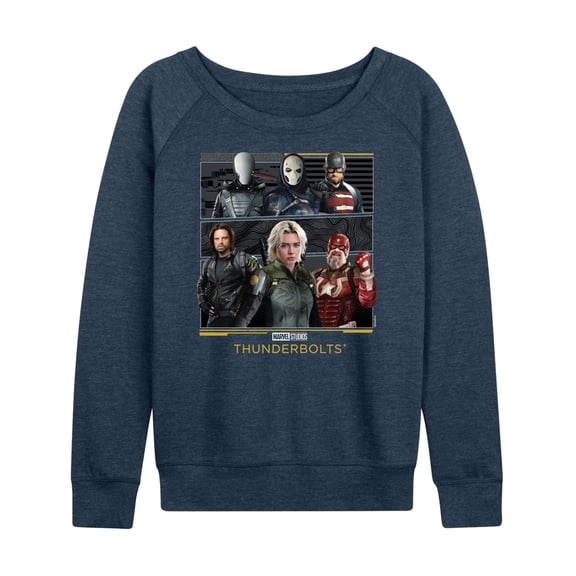 Marvel - Thunderbolts Grid - Women's French Terry Long Sleeve Shirt