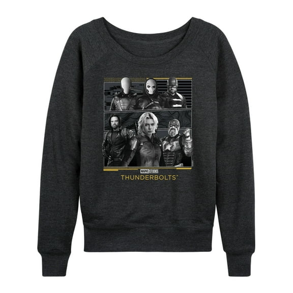 Marvel - Thunderbolts Grid - Women's French Terry Long Sleeve Shirt