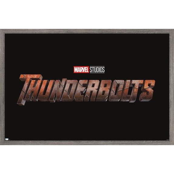 Marvel Thunderbolts - Logo Wall Poster, 14.725" x 22.375" Framed