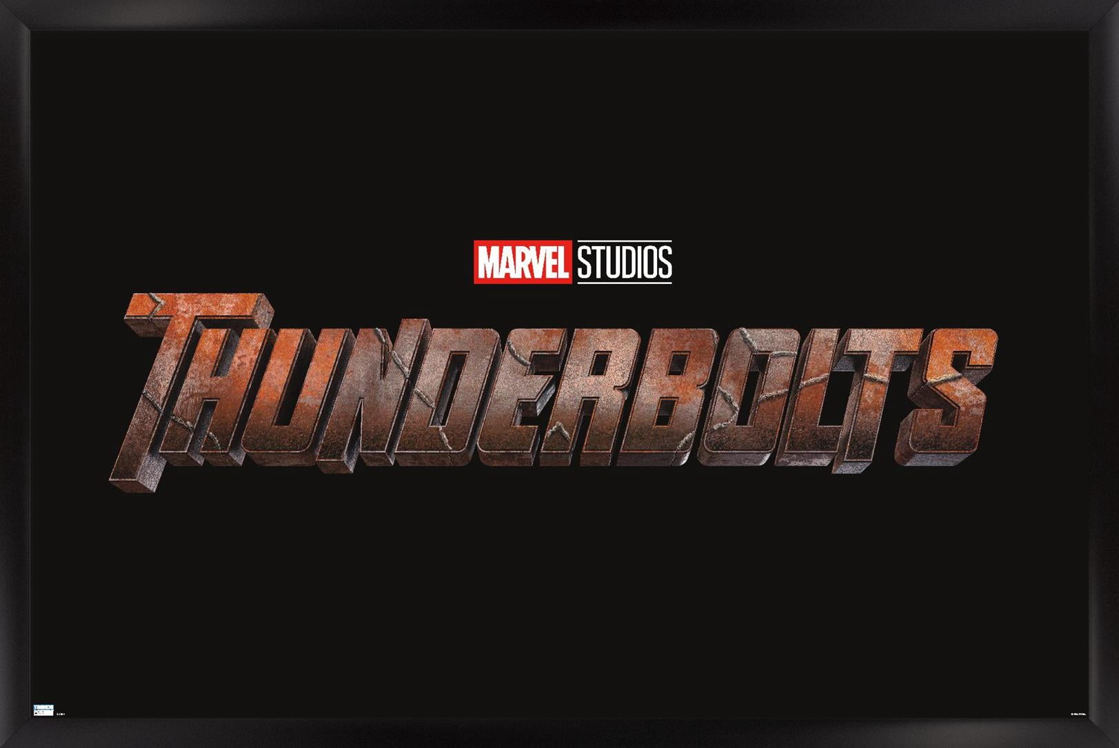 Marvel Thunderbolts - Logo Wall Poster, 22.375" x 34" Framed