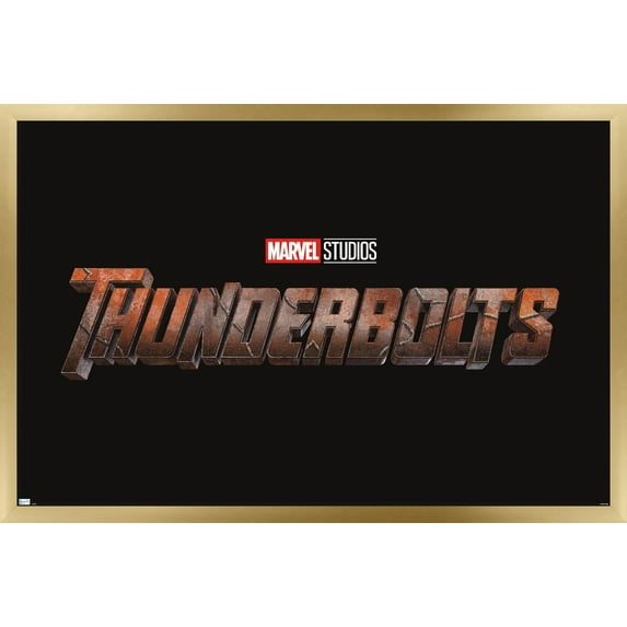 Marvel Thunderbolts - Logo Wall Poster, 22.375" x 34" Framed