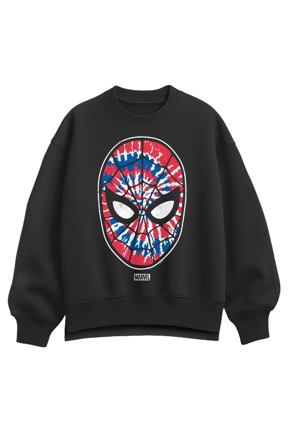 - Tie Dye Spider-Man - Women's Oversized Fleece Crew Sweatshirt