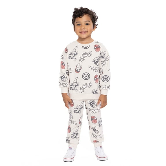 Marvel Toddlers' Print Sweatshirt and Jogger Pants Set, 2-Piece, Sizes 12M-5T