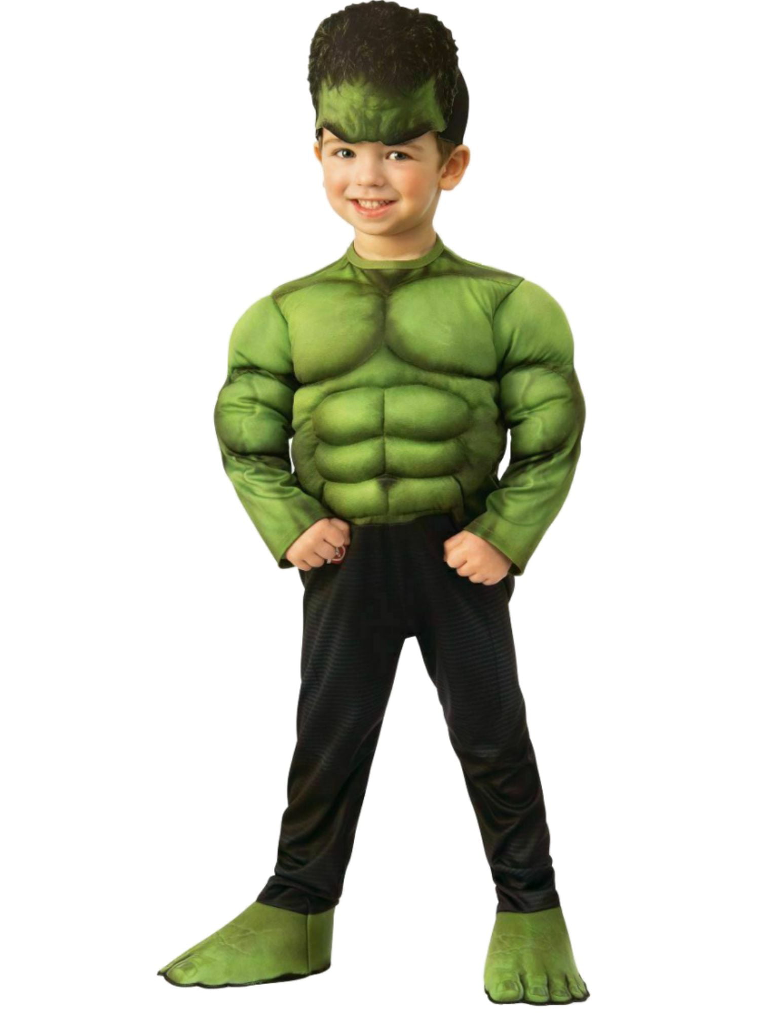 Kids' Marvel Hulk Muscle Chest Halloween Costume Jumpsuit With