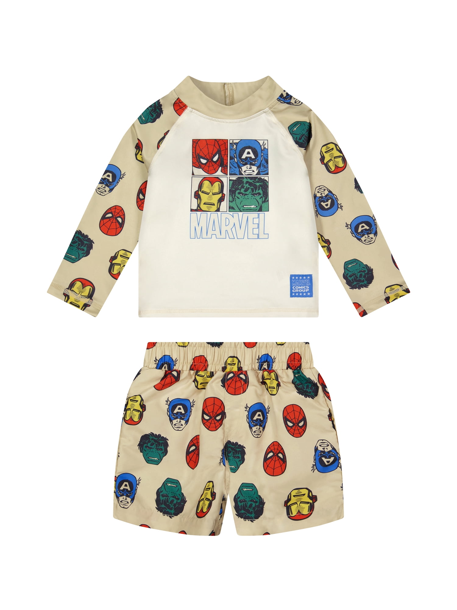 Character Toddler Boy Rash Guard Swim Set, 2- Pieces, Sizes 12M- 5T