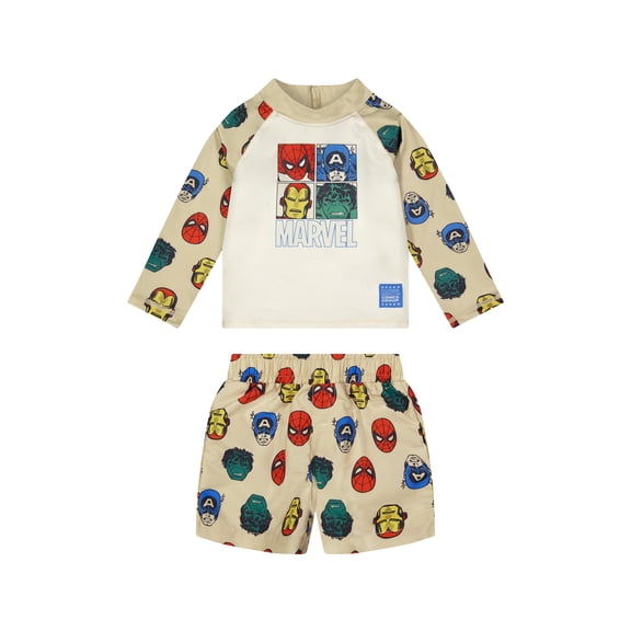 Character Toddler Boy Rash Guard Swim Set, 2- Pieces, Sizes 12M- 5T