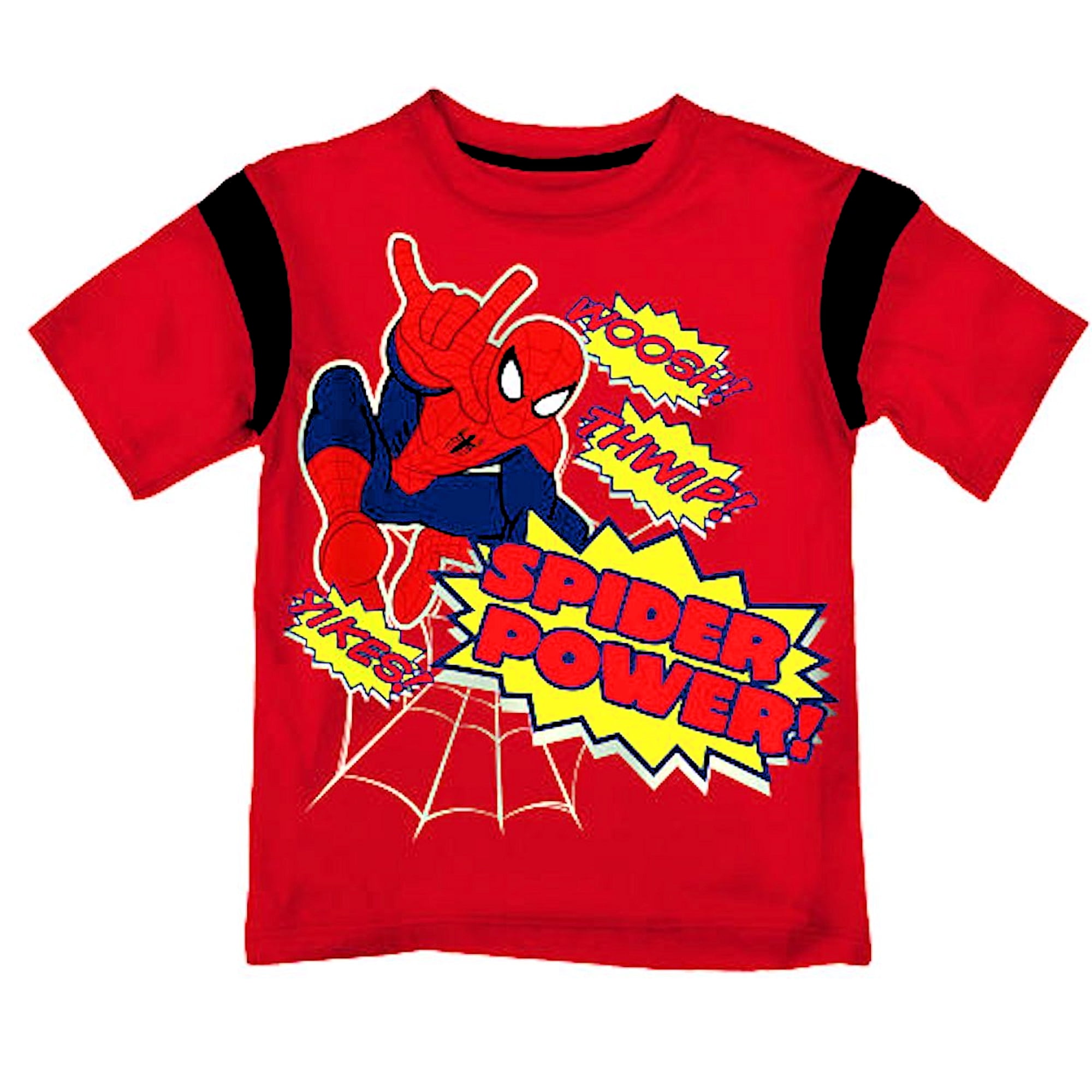 Nautinati Marvel Spiderman Baby Boys Superhero Pure Cotton Regular T Shirt (Blue, Pack of 1) main image 0