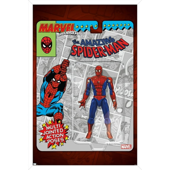 Marvel Toy Vault - Spider-Man Wall Poster, 14.725" x 22.375" Framed