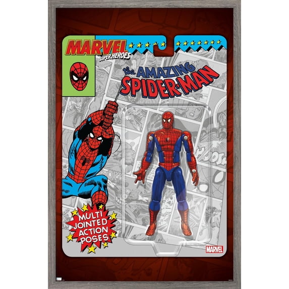 Marvel Toy Vault - Spider-Man Wall Poster, 22.375" x 34" Framed