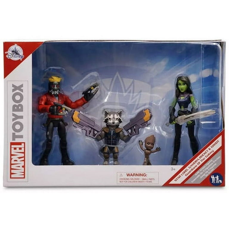 Marvel Toybox Star Lord, Gamora, Rocket & Groot Action Figure