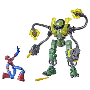 Marvel Toys Spider-Man Bend And Flex Spider-Man Vs. Ock-Bot Action Figures