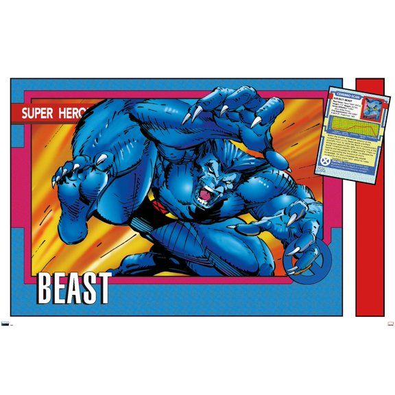 Marvel Trading Cards - Beast Wall Poster, 22.375" x 34"