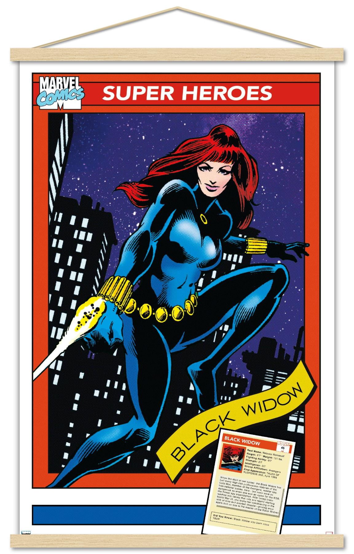 マーベル・コミック ブラック・ウィドウ BLACK WIDOW ポスター Marvel-Trading-Cards-Black-