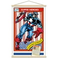 thumbnail image 1 of Marvel Trading Cards - Captain America Wall Poster with Magnetic Frame, 22.375" x 34", 1 of 6