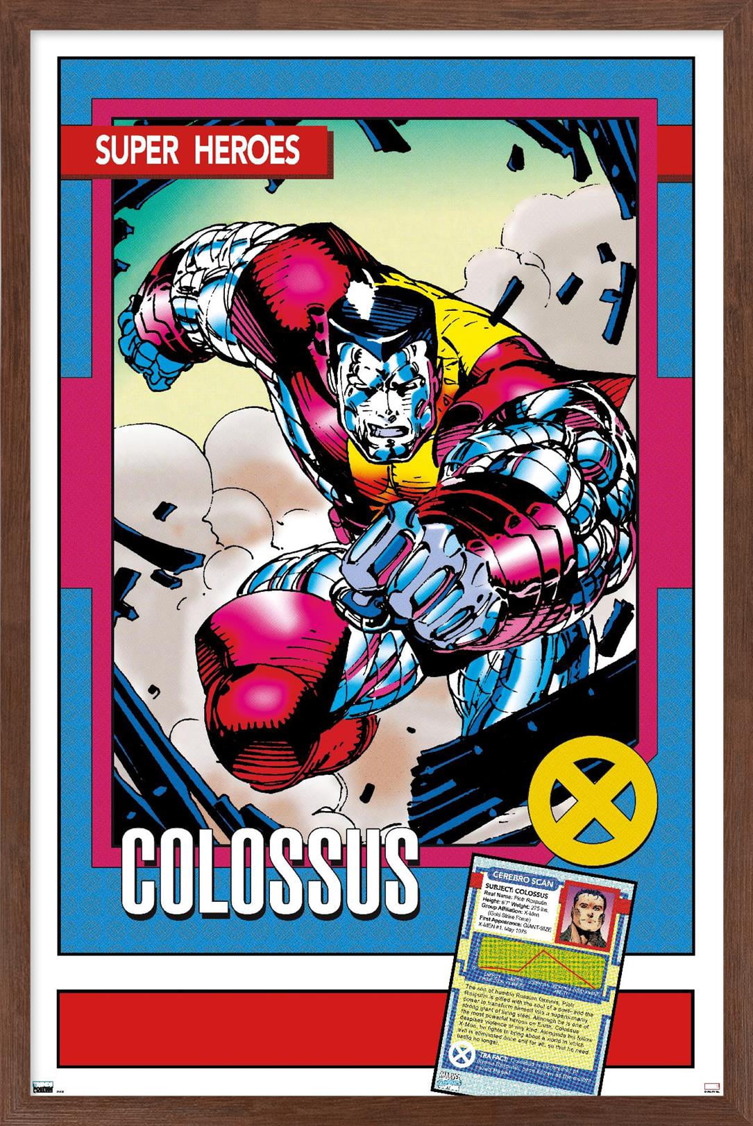 Marvel Trading Cards - Colossus Wall Poster, 22.375" x 34" Framed