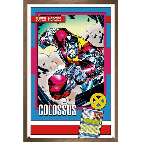 Marvel Trading Cards - Colossus Wall Poster, 22.375" x 34" Framed