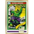thumbnail image 1 of Marvel Trading Cards - Hulk Wall Poster, 22.375" x 34" Framed, 1 of 6