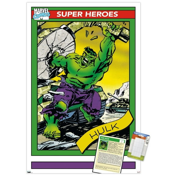 Marvel Trading Cards - Hulk Wall Poster, 22.375" x 34"