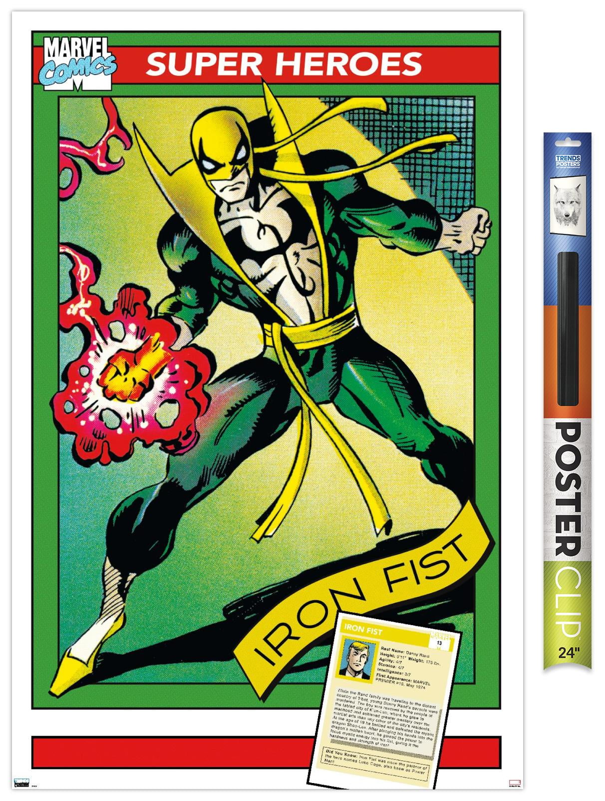 Marvel Trading Cards - Iron Fist Wall Poster, 22.375" x 34"
