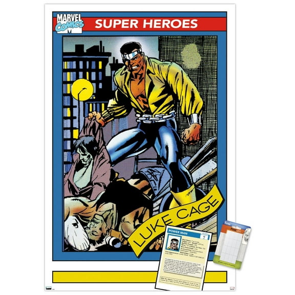 Marvel Trading Cards - Luke Cage Wall Poster, 22.375" x 34"