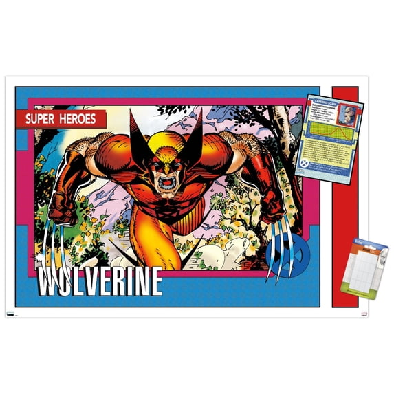 Marvel Trading Cards - Wolverine Wall Poster, 14.725" x 22.375"