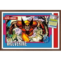 Marvel Trading Cards - Wolverine Wall Poster, 22.375" x 34" Framed