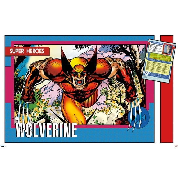 Marvel Trading Cards - Wolverine Wall Poster, 22.375" x 34"