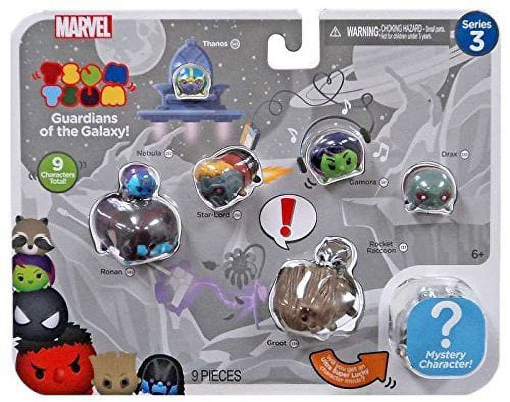 Marvel Tsum Tsum Series 3 Ronan, Nebula, Thanos, Star-Lord, Gamora
