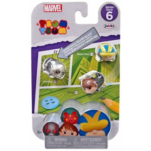 Marvel Tsum Tsum Series 6 Ant-Man, Wasp & Giant-Man Minifigure 3-Pack