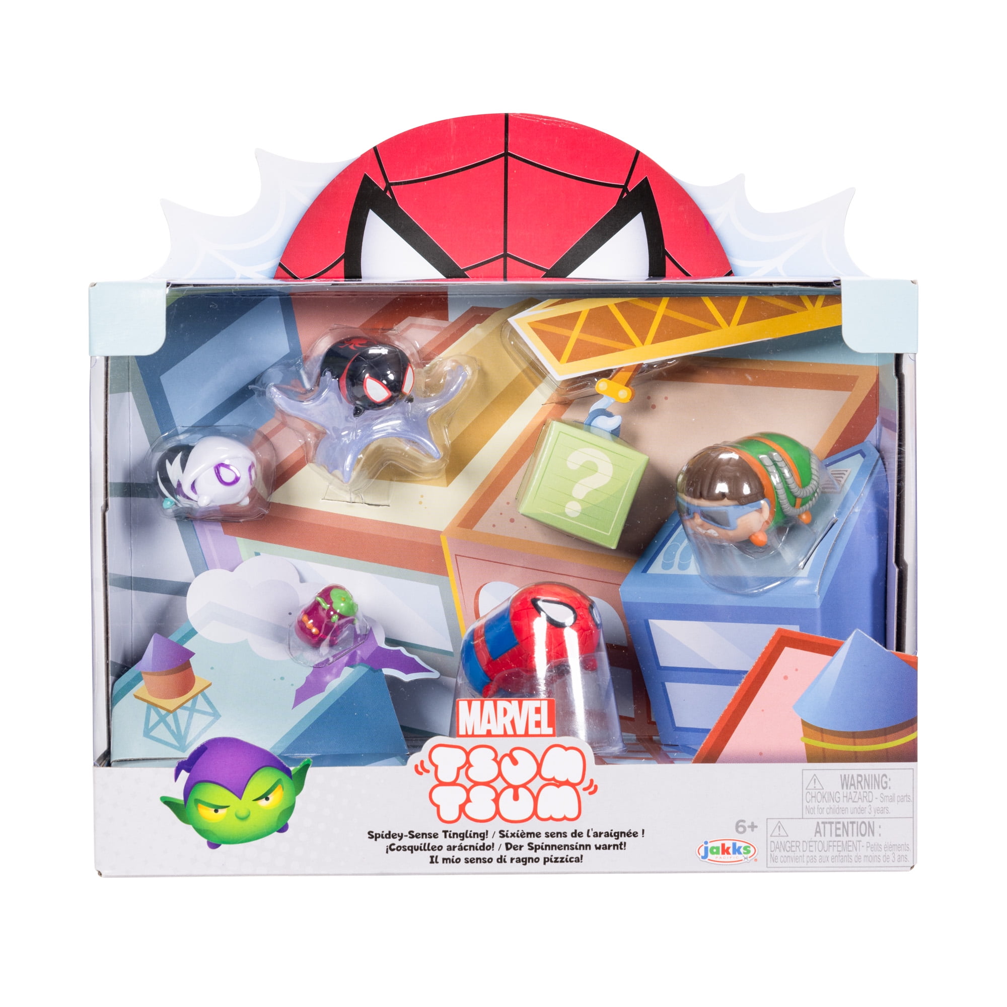 Marvel Tsum Tsum Spider-Man Deluxe Collectable Story Theme Set