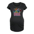 thumbnail image 1 of Marvel - USA - Maternity Scoop Neck Graphic T-Shirt, 1 of 5