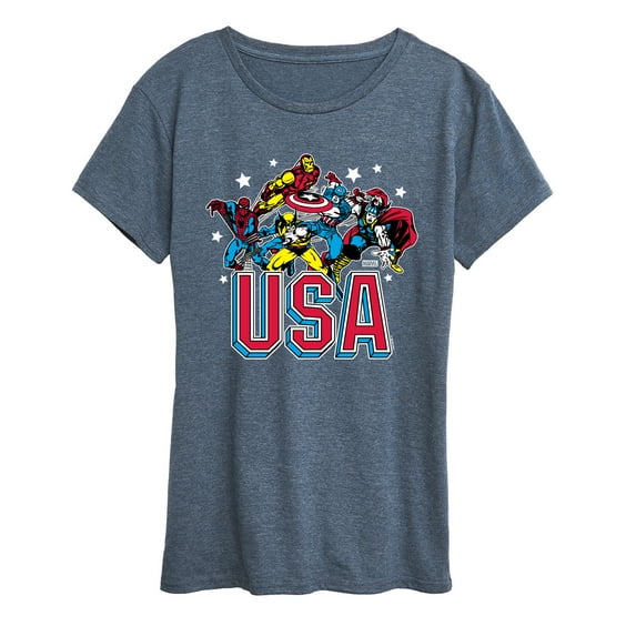 Marvel - USA - Women's Short Sleeve Graphic T-Shirt