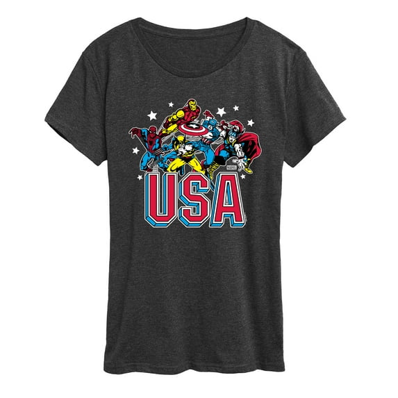 Marvel - USA - Women's Short Sleeve Graphic T-Shirt