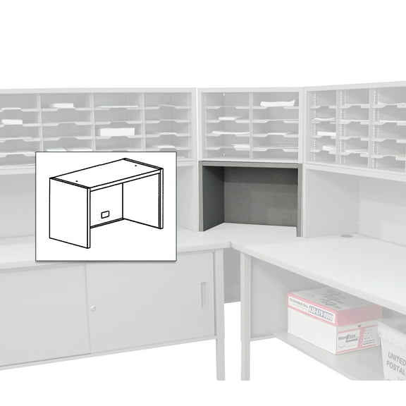 Marvel UTRA24-AT 24W Utility Sorter Riser - Slate Gray