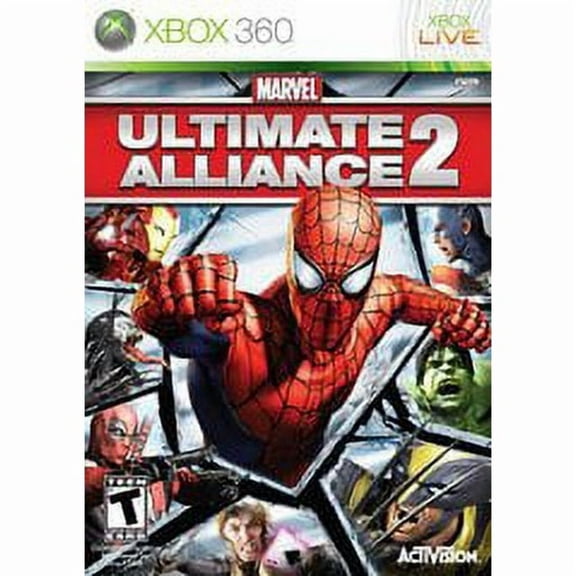 Pre-Owned Marvel Ultimate Alliance 2, Xbox 360, Role-Playing Action & Adventure, Parental Controls, Video Game