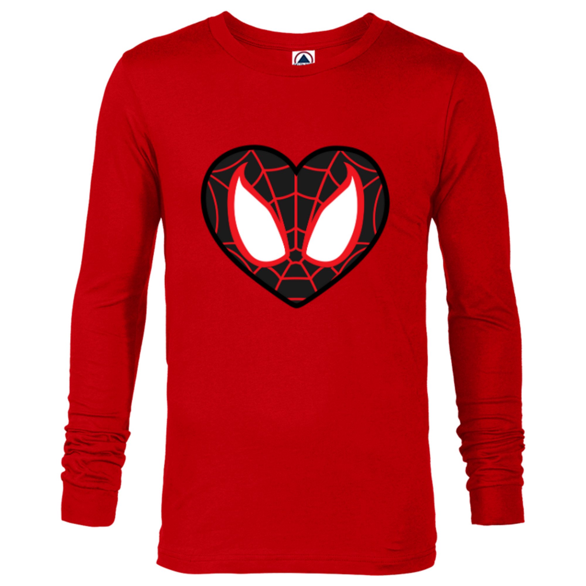 Women's Red Emblem Long Heart T-Shirt - White