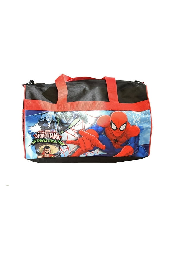 Unisex 18" Spiderman Travel Duffel Bag, Black