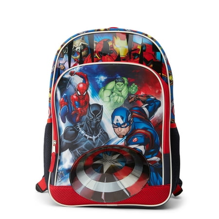 Marvel Universe Avengers Boy's 17" Backpack, Blue