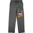 thumbnail image 1 of Marvel Universe Avengers Group Art Men's Graphite Heather Sleep Pajama Pants, 1 of 3