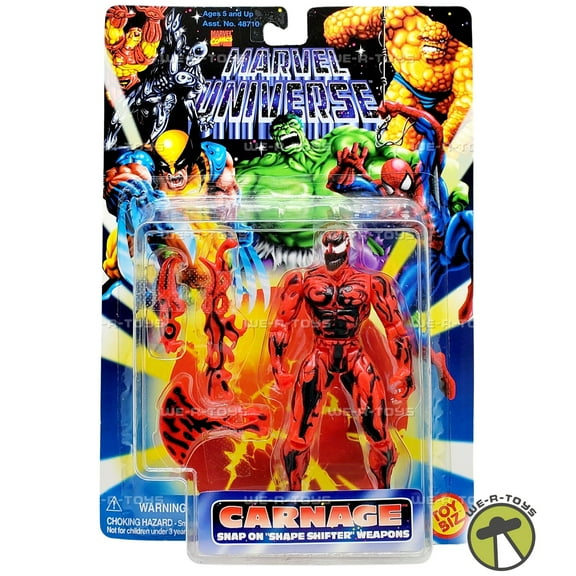 Marvel Universe Carnage with Snap-on Shape Shifter Weapons Figure 48714