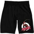 thumbnail image 1 of Marvel Universe Daredevil Men's Black Lounge Shorts-Small, 1 of 5